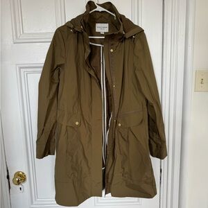Packable Cole Hann Rain Coat Olive Green